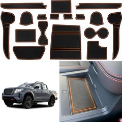 Center Console Liner for Nissan Frontier Accessories 2022 2023 2024 2025 Orange