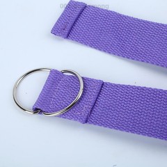 D-Ring Yoga Strap Cotton Stretching Belt 2.5M 1.8M Flexibility Pilate Exercise
