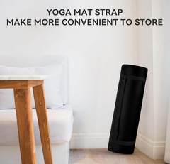 Black All Purpose Exercise Mat Thick Non Slip Gym Yoga Pilates Fitness
