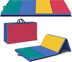 3’x6’x2 Thick Folding Gymnastics Exercise Mat Aerobics Stretching Yoga Mats