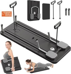 JANUA Pilates Board – Pilates Reformer Set Multi-Purpose Foldable Pilates Ref…