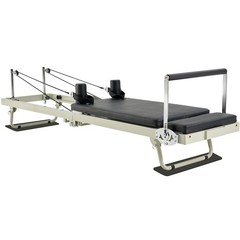 Foldable Pilates Reformer with Dual Spring & Cord Resistance, Up to 400 LBS