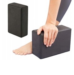 Yoga Block Two Units Black Exercise Blocks Eva Cube Balance Brick Pilates Gym
