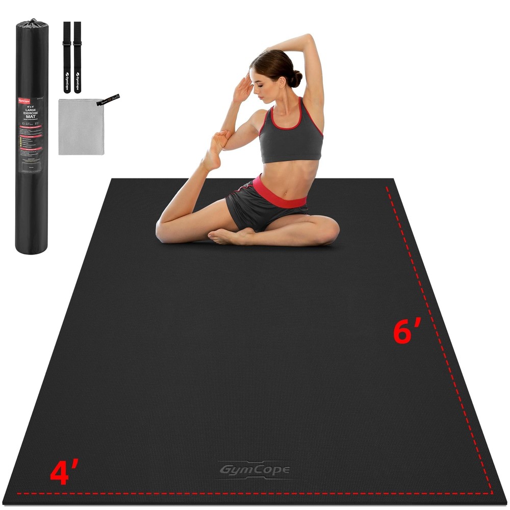 Extra Large Yoga Mat, 10’x6’/9’x6’/8’x6’/7’x5’/6’x4′ (8MM/10MM) Wide Workout …