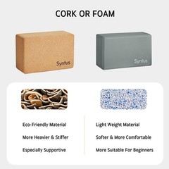 Versatile Yoga Block & Strap Set – Natural Cork for Better Balance & Flexibility