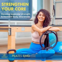 Durable 14-Inch Pilates Resistance Ring with Foam Grip – Ideal for All Levels!