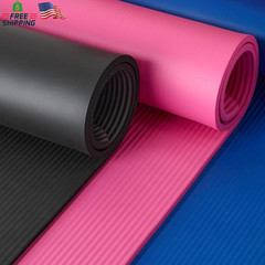 Amazon Basics Extra Thick Exercise Yoga Mat with Carrying Strap