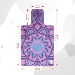 Pilates Mat, Non-Slip Foldable Mat for Gym & Fitness, Purple