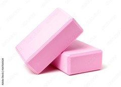 10xSport Yoga Blocks 2 Pack with Strap, Non-Slip Foam Support Pink