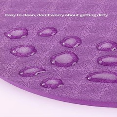 2 PCS Foam Pilates Yoga Knee Guard Support Round Pads Anti Slip Fitness Mat