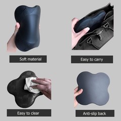 2 PCS Yoga Knee Guards Props Fitness Travel Meditation Kneeling Pilates Pads