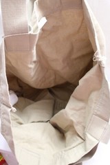 Large Capacity Yoga Tote Bag Carrier for Office Workout Travel Beach Gym Beige