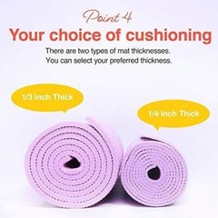 Primasole Yoga Mat with Carry Strap for Yoga Pilates Fitness and Floor Workout a