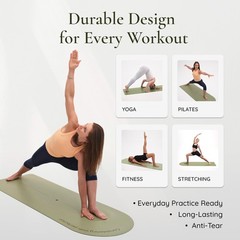 Arch-shaped Yoga Mat, Eco PU Rubber, Non-Slip Exercise Mat for Yoga, Pilates,…
