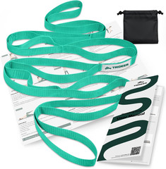 Non-Elastic Stretching Strap with Loops for Physical Therapy & Rehab, Knee Hip L