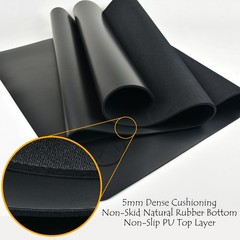Hot Yoga Mat Non Slip-72 inch Professional Grade Natural Rubber Yoga Mat, Pli…