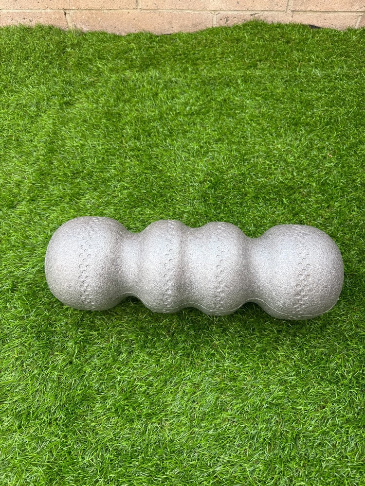 Rollga High Density Foam Roller 18″ Deep Tissue Massage Back Pain Relief Gray.
