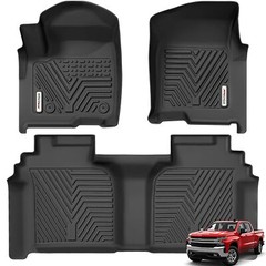 YITAMOTOR Floor Mats Compatible with 2019-2025 Chevrolet Silverado 1500/GMC S…