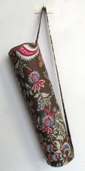 Brown Crown Yoga Mat Carrier Bags Hippie Mandala Cotton Bags With Shoulder Strap