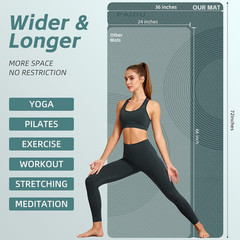 Extra Thick Non-Slip Yoga Mat 72″x36″ for Home Gym & Fitness Workouts