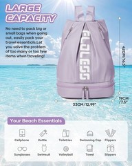 Gym Backpack for Women with Shoe Compartment, Sport Backpack Casual Daypack f…