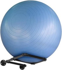 Yoga Ball Storage Wall Mount, Black Metal Pipe Racks for Exercise Ball Holder,