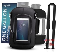 1 Gallon Jug Sleeve, Neoprene Water Bottle Bag with Adjustable Shoulder Strap