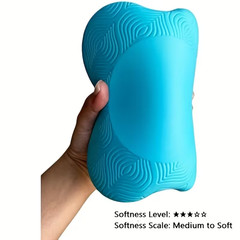 2 Pack Yoga Knee Pads Extra Thick Foam Support Elbow Wrist Rest Light Blue Pads
