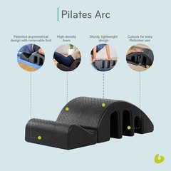 Balanced Body Pilates Arc, Step Barrel for Spine 39″ x 10″ x 15.5″, Black
