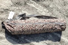 Johnny Was Calme Earth Leopard Yoga Mat Set & Carrying Bag Set NEW