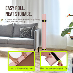 Extra Wide Large Yoga Mat 6’X4″ – Thick Exercise Mats for Home Workouts