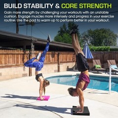 Exercise Balance Pad, Non-Slip Cushioned Foam Mat & Knee Pad for Fitness and …