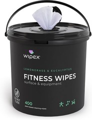 Yoga Mat Cleaner Wipes, EWG Verified, 400 Ct Plant-Based Lemongrass, Eucalypt…