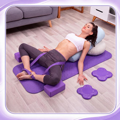 16 Pcs Yoga Blocks Knee Pads Set Put Less Weight on Wrists Nonslip EVA Foam Yoga
