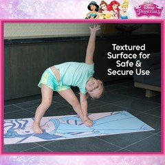 Disney Princess Shine Kids Yoga Mat 3mm 24″×60″ | Non-Slip Exercise Mat | new