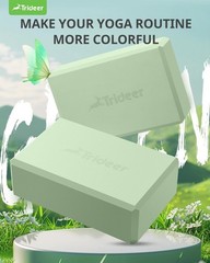 Eco-Friendly Yoga Blocks 2 Pack – Soft, Non-Slip Foam for Comfort & Stability