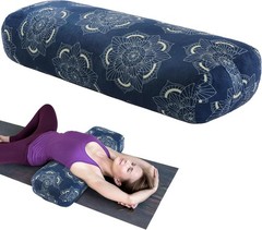 Rectangular Yoga Bolster Pillow Cushion For Meditation And Restorative Yoga