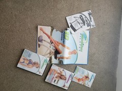Malibu Pilates Folding Abs &Full Body Workout Fitness Bench Tested+3 Workout CDs