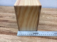 Yoga Accessories 4 Inch Hollow Core Sanded Pine Wood Yoga Block for Fitness (B4)