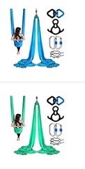 aerial silks set brand new never used.  Blue and green