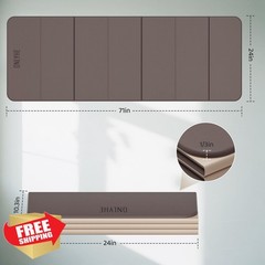 onlyhe Yoga Mat 8mm Thick Light Brown Beige