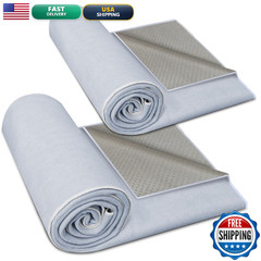 Corthena Hot Yoga Towel Non-Slip 2 Pack Thick Soft Yoga Mat Towel Sweat
