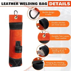 2 Pcs Welding Rod Holder, Large Flame-Resistant Electrode Bag 16 Inch, Thicke…