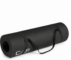 CAP Barbell 1/2-Inch High Density Exercise Yoga Mat with Strap | Multiple Option