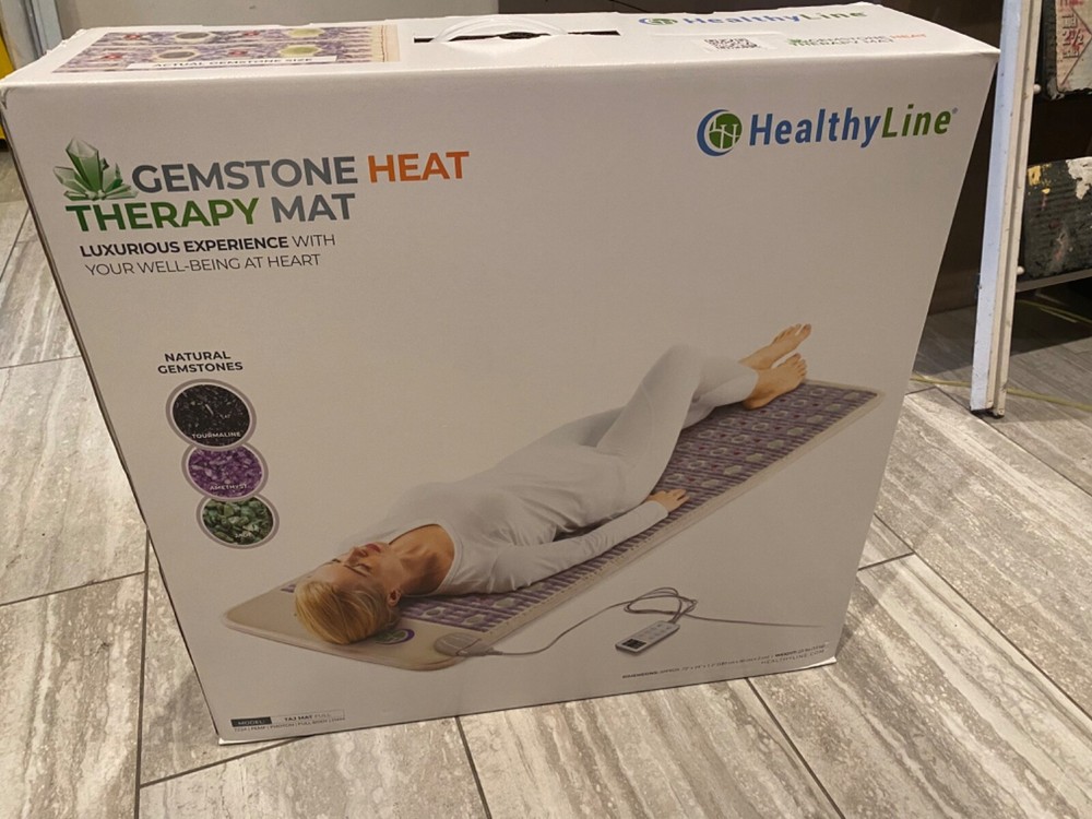 Unused Close Box Healthy Line Gem Stone Heating Therapy Mat value $1200