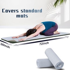 Corthena Hot Yoga Towel Non-Slip 2 Pack Thick Soft Yoga Mat Towel Sweat