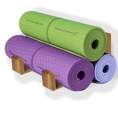 Yoga Mat Holder Wall Mount Yoga Mat Storage Rack,Wall Shelf Organizer, Foam R…