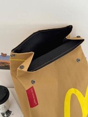 Classic Funny Retro Paper Bag Large Capacity Backpack Cute Personalized