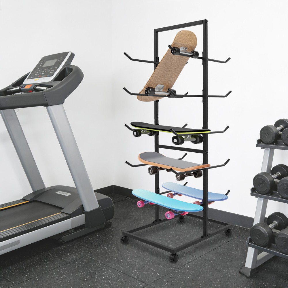 Yoga Mat Holder, Yoga Mat Storage Rack, Large Capacity Yoga Mats Organizer Shelf