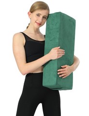 Yoga Bolster Pillow for Restorative & Meditation – Cushion with Carry Handle …